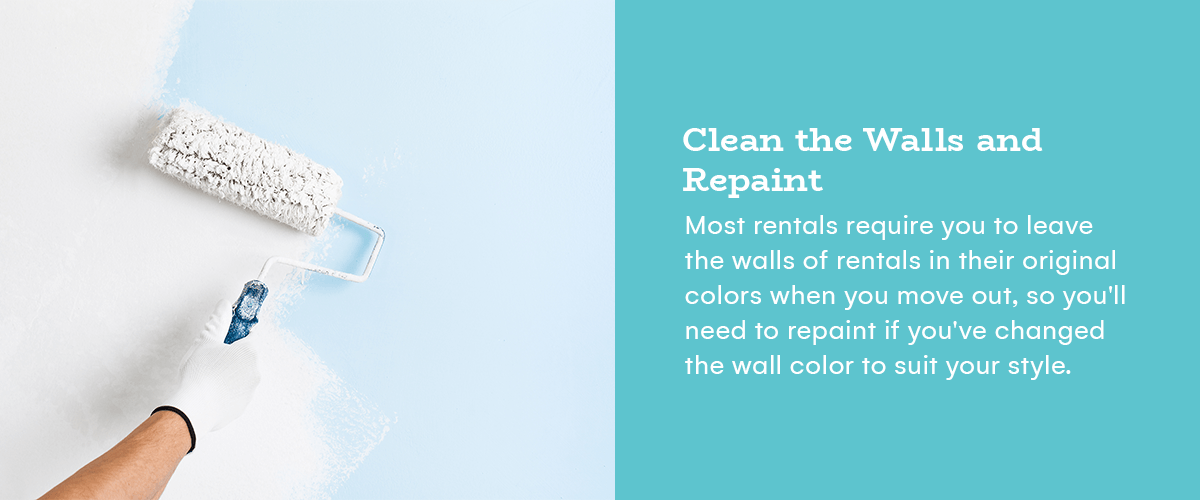 clean the walls and repaint